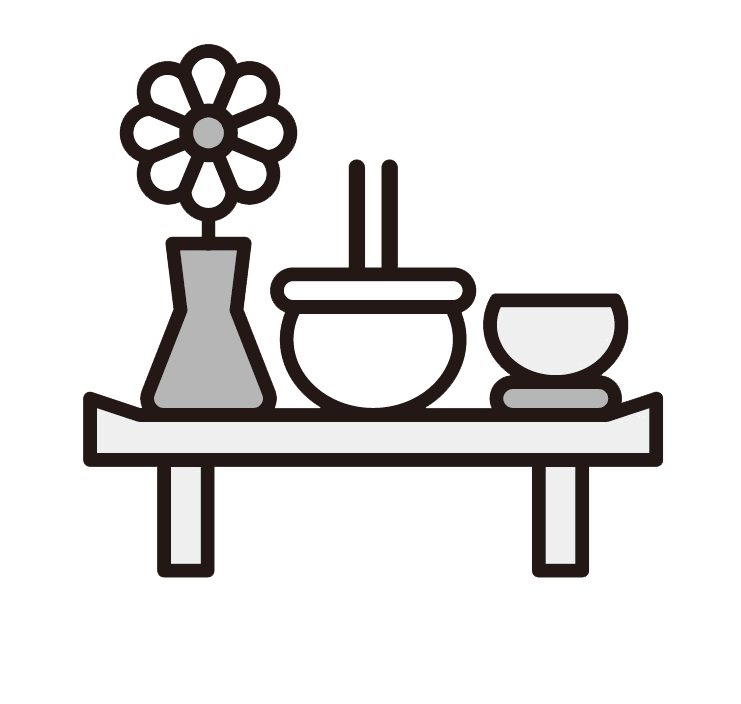 枕飾り・後祭壇